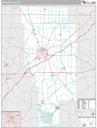 Ashland County, OH Wall Map