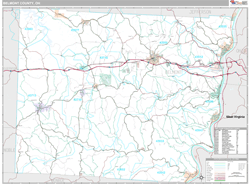 Belmont County, OH Wall Map