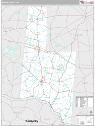 Brown County, OH Wall Map