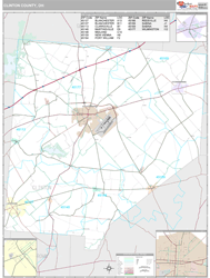 Clinton County, OH Wall Map