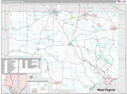 Columbiana County, OH Wall Map