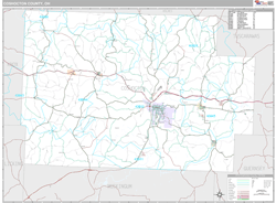 Coshocton County, OH Wall Map