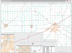 Defiance County, OH Wall Map