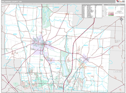 Delaware County, OH Wall Map