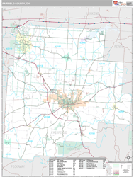 Fairfield County, OH Wall Map