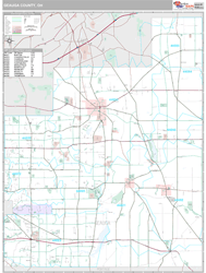 Geauga County, OH Wall Map