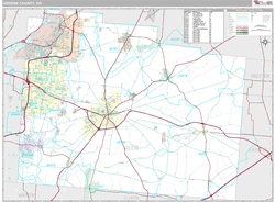 Greene County, OH Wall Map