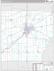 Hancock County, OH Wall Map