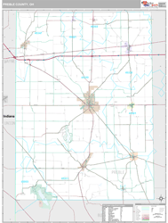 Preble County, OH Wall Map