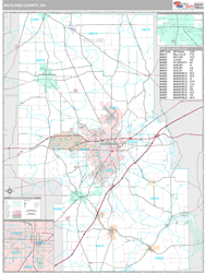 Richland County, OH Wall Map