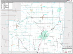 Shelby County, OH Wall Map