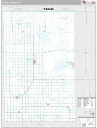 Alfalfa County, OK Wall Map