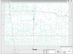 Beaver County, OK Wall Map