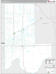 Ellis County, OK Wall Map