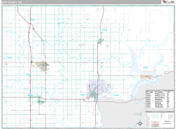 Kay County, OK Wall Map