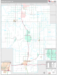 Okmulgee County, OK Wall Map