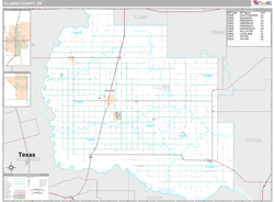 Tillman County, OK Wall Map