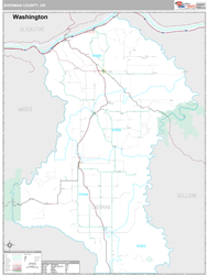 Sherman County, OR Wall Map