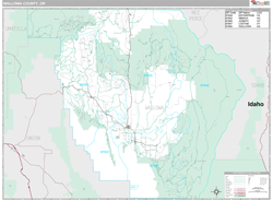 Wallowa County, OR Wall Map