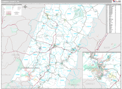 Cambria County, PA Wall Map