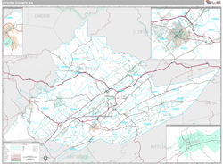 Centre County, PA Wall Map