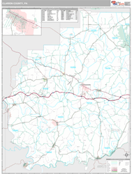 Clarion County, PA Wall Map