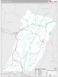 Fulton County, PA Wall Map