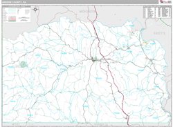 Greene County, PA Wall Map