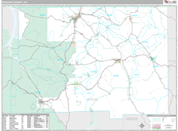 McKean County, PA Wall Map