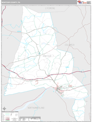 Montour County, PA Wall Map