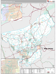 Northampton County, PA Wall Map