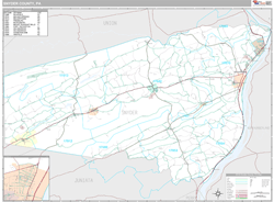 Snyder County, PA Wall Map