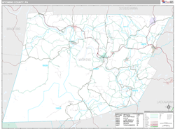 Wyoming County, PA Wall Map