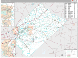 Aiken County, SC Wall Map