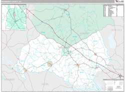 Newberry County, SC Wall Map