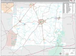 Carroll County, TN Wall Map