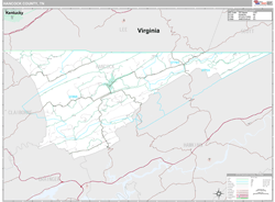 Hancock County, TN Wall Map