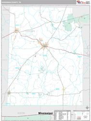 Hardeman County, TN Wall Map