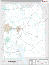 Hardin County, TN Wall Map