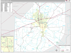 Madison County, TN Wall Map