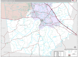 Montgomery County, TN Wall Map