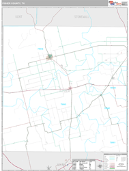 Fisher County, TX Wall Map