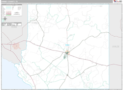 Kinney County, TX Wall Map