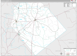 Lavaca County, TX Wall Map