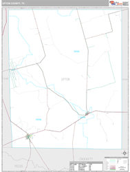 Upton County, TX Wall Map