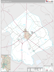 Victoria County, TX Wall Map