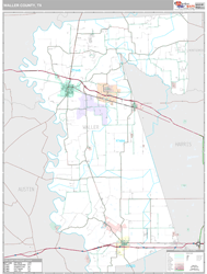 Waller County, TX Wall Map