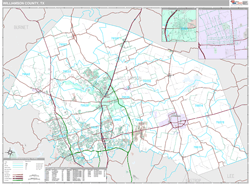 Williamson County, TX Wall Map