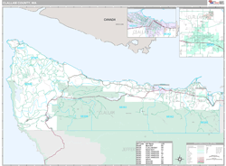 Clallam County, WA Wall Map