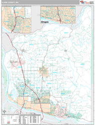 Clark County, WA Wall Map